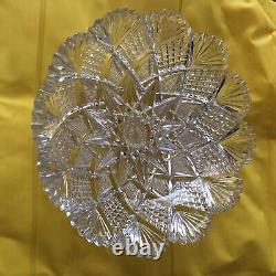 FINEST Antique BRILLIANT CUT Crystal BOWL 9 D