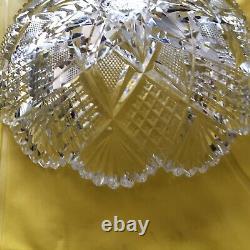 FINEST Antique BRILLIANT CUT Crystal BOWL 9 D