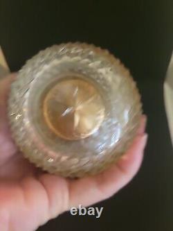 FRENCH CUT CRYSTAL GLASS BOX CASKET Lighter PEAR UNMARKED BACCARAT RARE