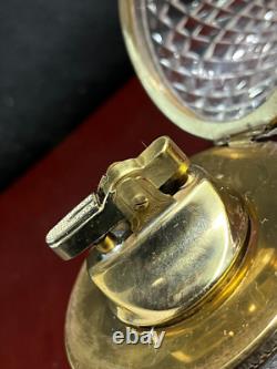 FRENCH CUT CRYSTAL GLASS BOX CASKET Lighter PEAR UNMARKED BACCARAT RARE