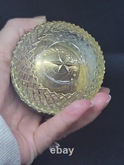 FRENCH CUT CRYSTAL GLASS BOX CASKET Lighter PEAR UNMARKED BACCARAT RARE
