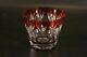 Faberge Palais Royal Crystal Ruby Rocks Whiskey Glass Cut to Clear