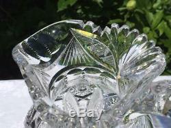Fabulous American Brilliant Period ABP Cut Crystal Glass Water /Lemonade Pitcher