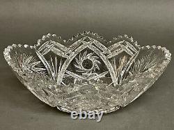 Fabulous Antiques The Original American Brilliant Cut Crystal Glass Bowl/Basket