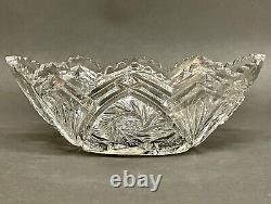 Fabulous Antiques The Original American Brilliant Cut Crystal Glass Bowl/Basket