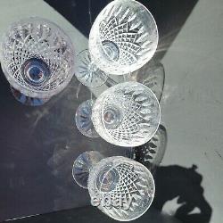 Fabulous Set of 4 Waterford Ballybay Cut Crystal Water Goblet Wine Glasses 7