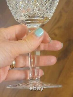 Fabulous Set of 4 Waterford Ballybay Cut Crystal Water Goblet Wine Glasses 7