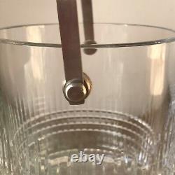 Fine French Baccarat, Nancy Pattern Cut Crystal Glass Ice Bucket