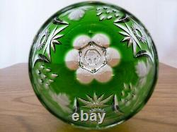 Five Traube By Nachtmann Bohemian Crystal Wine Hock Goblets 6-7/8 Cut To Clear