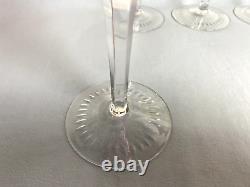 Four German NACHTMANN Large Wine Glass Multi Colored Cut Crystal Glasses 200ml
