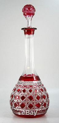 French Cut Crystal Decanter Probably BACCARAT