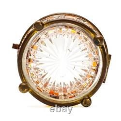French Mount Baccarat Diamants Pierreries Cut Glass Crystal Box Amber Early 20C