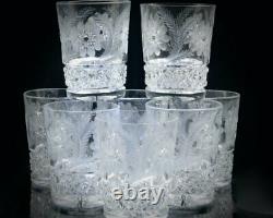 Fry Signed Cut Crystal ABP Glass Pitcher and 8 Matching Glasses 1901-1920