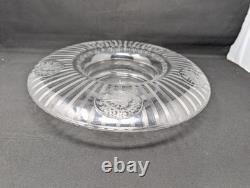 GORGEOUS! 14 Hawkes Centerpiece Bowl in Sheraton & Cardinal Birds CUT GLASS ABP
