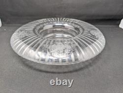GORGEOUS! 14 Hawkes Centerpiece Bowl in Sheraton & Cardinal Birds CUT GLASS ABP