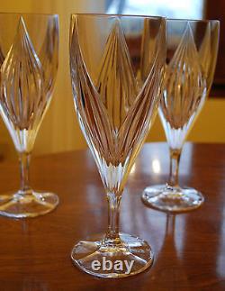 GORHAM CRYSTAL'PRIMROSE' Set Of 5 Iced Tea Glasses VERTICAL PATTERN 8.5