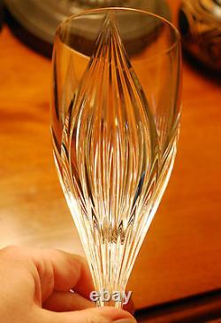 GORHAM CRYSTAL'PRIMROSE' Set Of 5 Iced Tea Glasses VERTICAL PATTERN 8.5