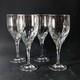 GORHAM DIAMOND WATER GLASSES, Cut Lead Crystal, 8 3/8, 10 Oz, GERMANY, 4 PCS