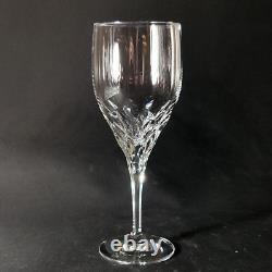 GORHAM DIAMOND WATER GLASSES, Cut Lead Crystal, 8 3/8, 10 Oz, GERMANY, 4 PCS