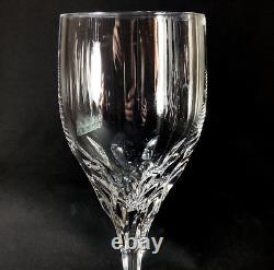 GORHAM DIAMOND WATER GLASSES, Cut Lead Crystal, 8 3/8, 10 Oz, GERMANY, 4 PCS