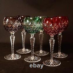 Godinger cut to clear crystal glass(red) Set Of 2
