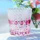 Gold Pink Edo Kiriko Drinking Glass Hand Cut Crystal Whisky Cup 12oz New Color