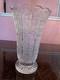 Gorgeous Czech Bohemian Hand Cut Crystal Glass Vase Brand New