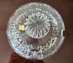 Gorgeous Imperlux Cut Crystal Covered Lidded Punch Bowl 8 Cups Heavy