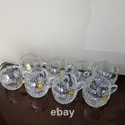 Gorgeous Imperlux Cut Crystal Covered Lidded Punch Bowl 8 Cups Heavy
