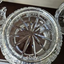 Gorgeous Imperlux Cut Crystal Covered Lidded Punch Bowl 8 Cups Heavy Gorgeous Imperlux Cut Crystal Covered Lidded Punch Bowl 8 Cups Heavy