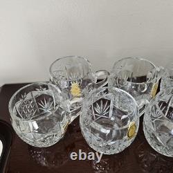 Gorgeous Imperlux Cut Crystal Covered Lidded Punch Bowl 8 Cups Heavy
