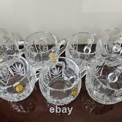 Gorgeous Imperlux Cut Crystal Covered Lidded Punch Bowl 8 Cups Heavy