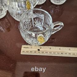 Gorgeous Imperlux Cut Crystal Covered Lidded Punch Bowl 8 Cups Heavy
