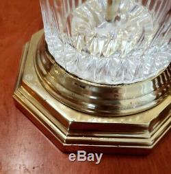 Gorgeous Large Vintage Waterford Cut Crystal Table Lamps