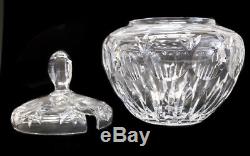 Gorham Bamberg Crystal Covered Punchbowl with 9 cups. Cut Dot & Fan Design