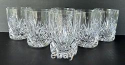 Gorham Crystal Cherrywood Double Old Fashioned Glasses 4 1/8 Set of 6 Fan Cut
