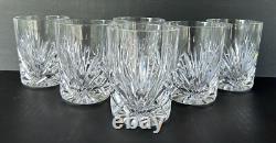 Gorham Crystal Cherrywood Double Old Fashioned Glasses 4 1/8 Set of 6 Fan Cut
