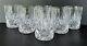 Gorham Crystal Cherrywood Double Old Fashioned Glasses 4 1/8 Set of 6 Fan Cut