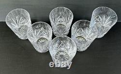 Gorham Crystal Cherrywood Double Old Fashioned Glasses 4 1/8 Set of 6 Fan Cut