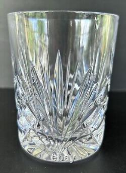Gorham Crystal Cherrywood Double Old Fashioned Glasses 4 1/8 Set of 6 Fan Cut