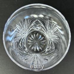 Gorham Crystal Cherrywood Double Old Fashioned Glasses 4 1/8 Set of 6 Fan Cut