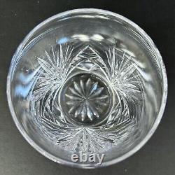 Gorham Crystal Cherrywood Double Old Fashioned Glasses 4 1/8 Set of 6 Fan Cut