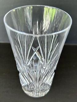 Gorham Crystal Cherrywood Highball Glasses 5 1/2 Set of 6 Fan Cut