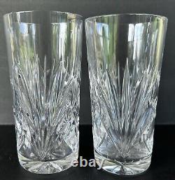 Gorham Crystal Cherrywood Highball Glasses 5 1/2 Set of 6 Fan Cut