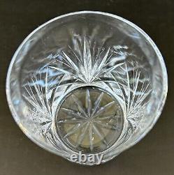 Gorham Crystal Cherrywood Old Fashioned Glasses 3 3/4 Set of 4 Fan Cut Crystal