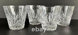 Gorham Crystal Cherrywood Old Fashioned Glasses 3 3/8 Set of 4 Fan Cut Crystal