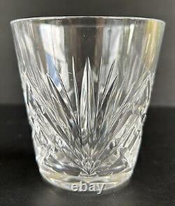 Gorham Crystal Cherrywood Old Fashioned Glasses 3 3/8 Set of 4 Fan Cut Crystal