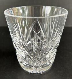 Gorham Crystal Cherrywood Old Fashioned Glasses 3 3/8 Set of 4 Fan Cut Crystal