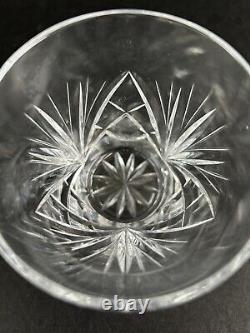 Gorham Crystal Cherrywood Old Fashioned Glasses 3 3/8 Set of 4 Fan Cut Crystal
