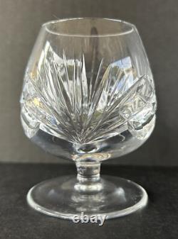 Gorham Crystal Cherrywood Small Brandy Glasses 3 3/4 Set of 5 Fan Cut Crystal